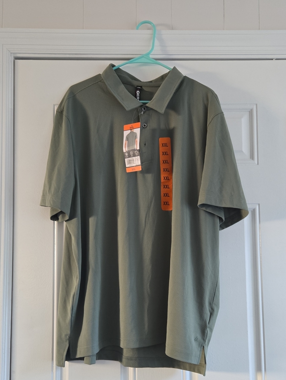 Gerry Men's Polo Shirt in Olive Green - Size XXL